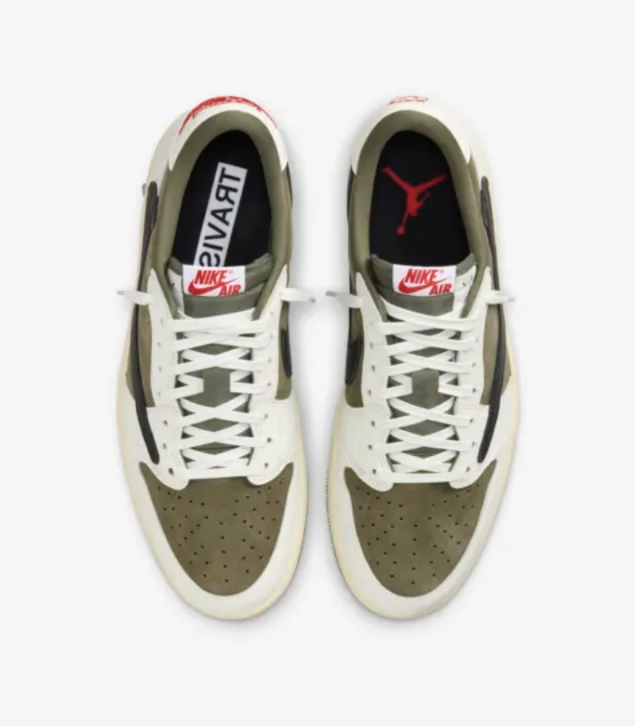 Restock of the Air Jordan 1 Low x Travis Scott Reverse Olive Limited Resell